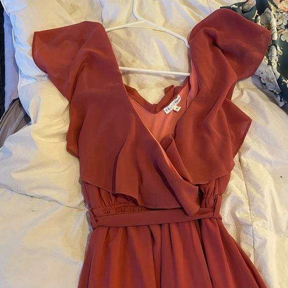 Katya Rosewood Ruffle Maxi Dress - Baltic born Small - Picture 5 of 7